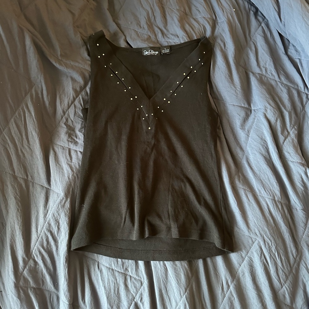 Y2K Black Baby Tank